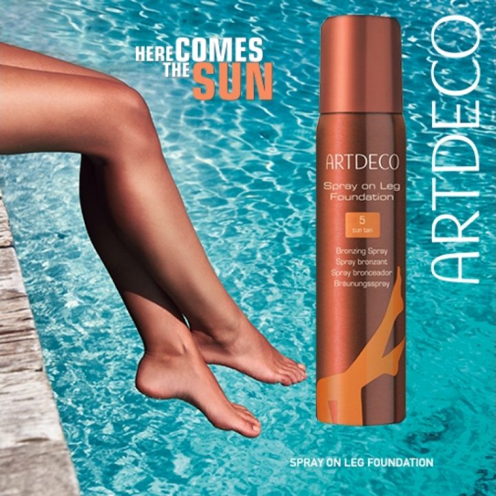 Maquillaje corporal Spray on leg